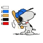 Snoopy 12 Embroidery Design